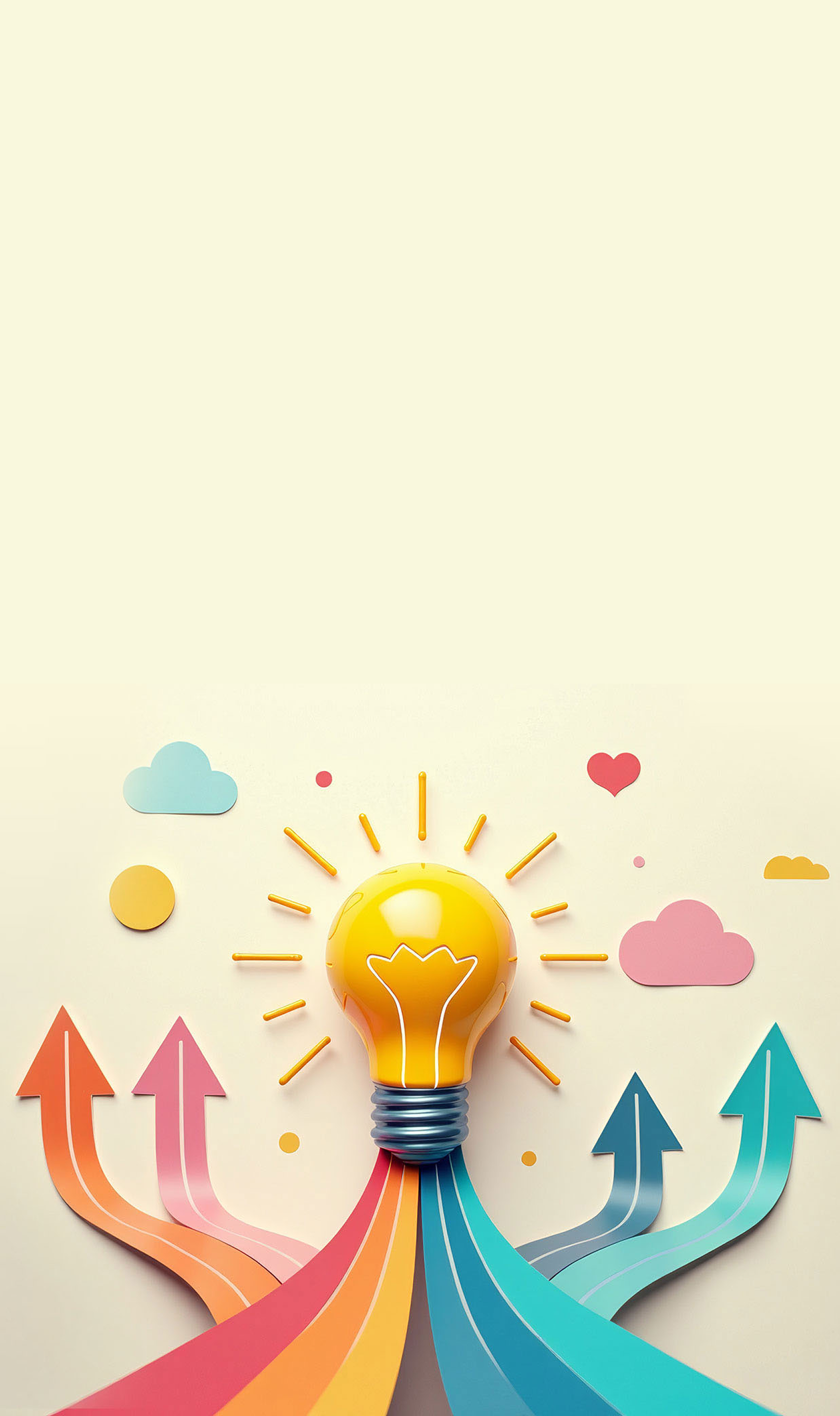 Abstract human-centered AI background for mobile